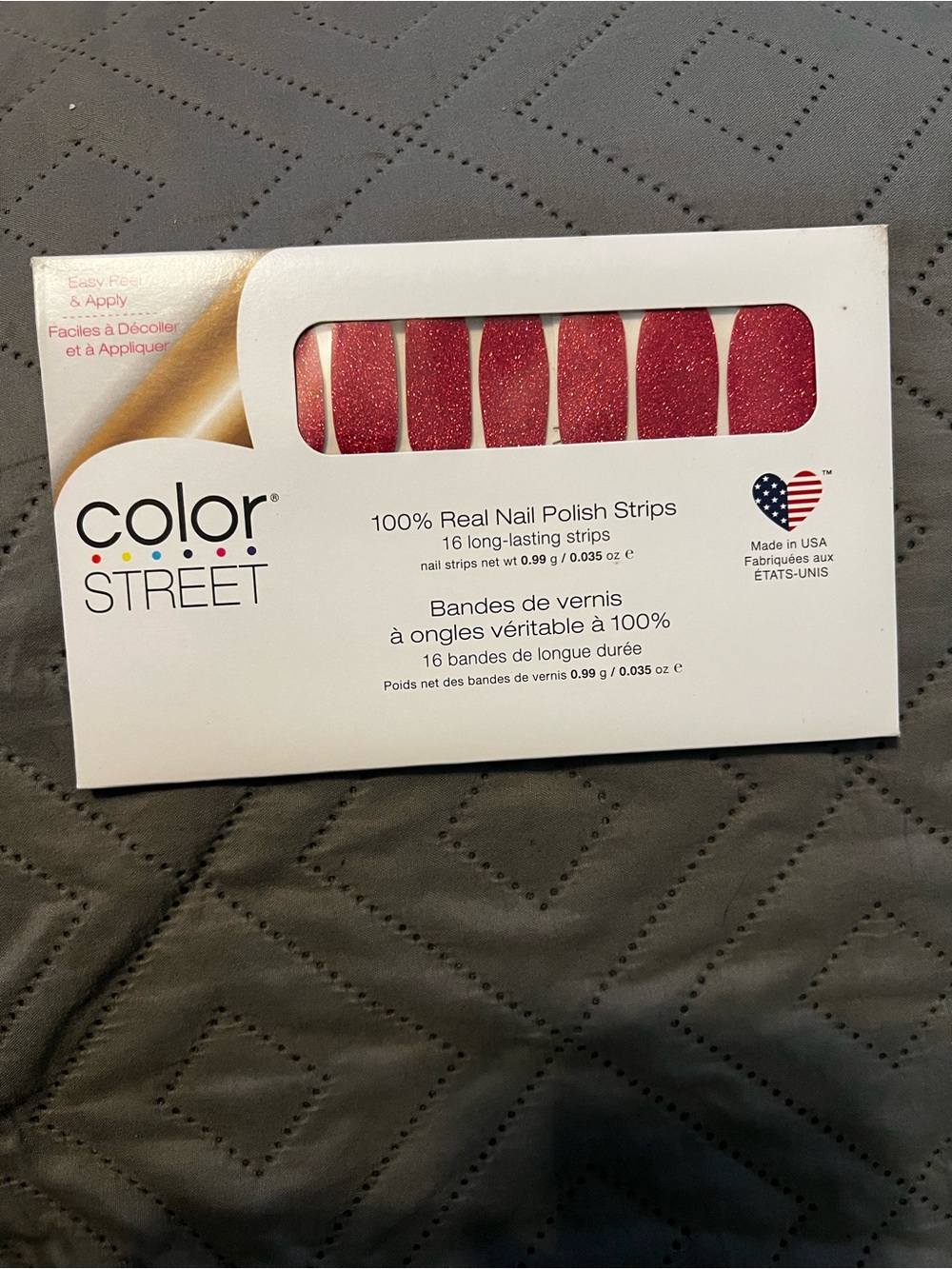 Color Street Nail Polish Strips - Cran-tastic (Glitter) 🍒✨